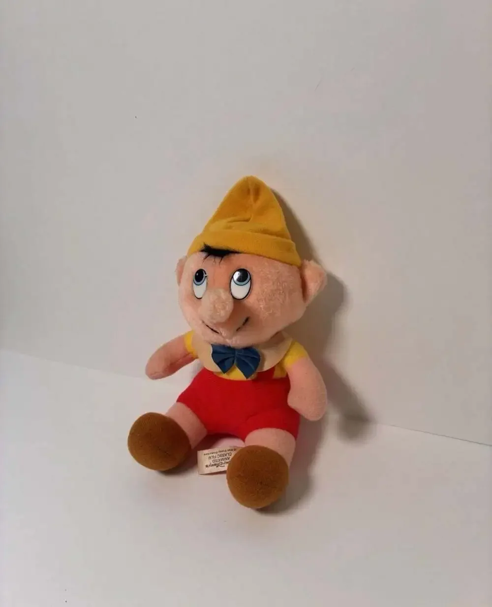 Vintage Walt Disney Animated Classic Film Pinocchio Plush Stuffed Toy